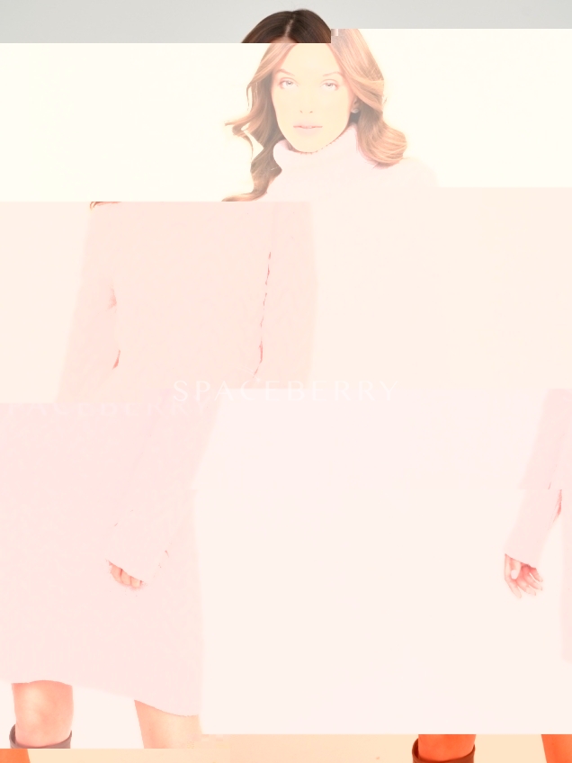 Женское теплое вечернее вязаное платье